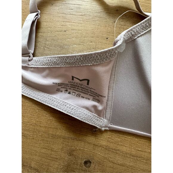 Maidenform Bra 38C Lavender Womens Lingerie T-Shirt Wirefree Soft Comfort NWT - Picture 3 of 3